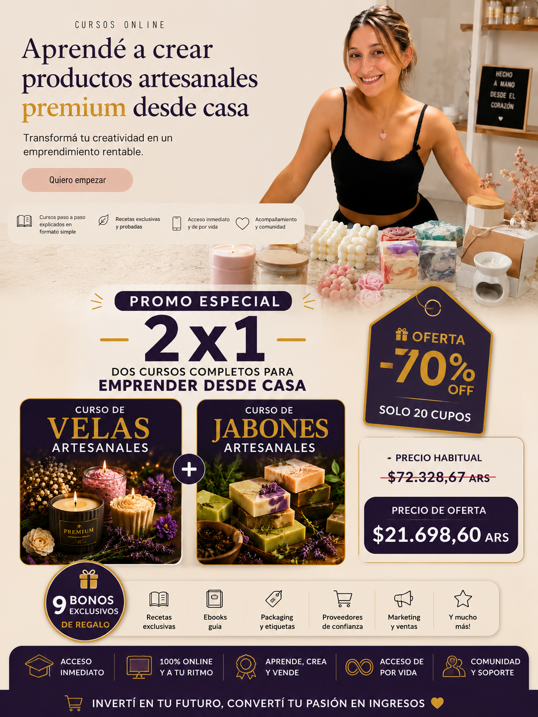 🔥Academia Premium de Velas y Jabones Artesanales🔥