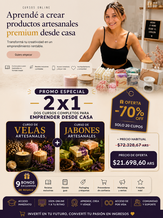 🔥Academia Premium de Velas y Jabones Artesanales🔥